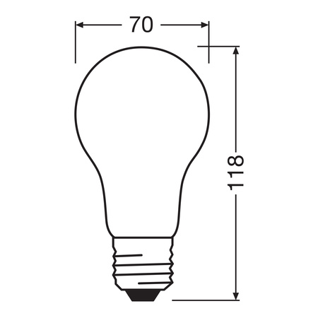 LED-Lampe E27 A67 17W = 150W 2500lm 2700K Warm 360° Glühfaden OSRAM Star Retrofit