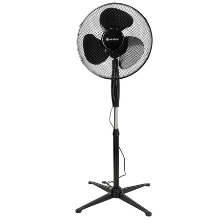 Bodenventilator Standwindmühle KOBI 45W 43cm Schwarz