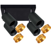 LED-Deckenleuchte Wand- und Deckenleuchte 4 xGU10 MARIBEL Schwarz GOLDLUX (Polux)
