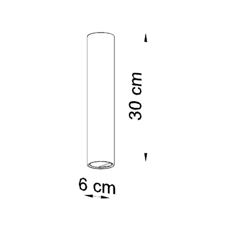 Aufbaustrahler LAGOS 30 GU10 Spot Tuba Minimalist Weiß SOLLUX
