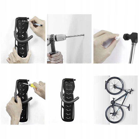 Fahrrad-Wandhalterung Haken robust ISO TRADE