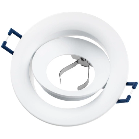 Halogen-Unterputz-Deckenleuchte rund beweglich weiß GU10