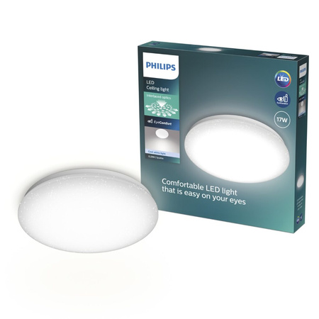 LED Plafond Deckenleuchte 17W 1900lm 4000K Neutral Star Effekt Moire CL200 Philips
