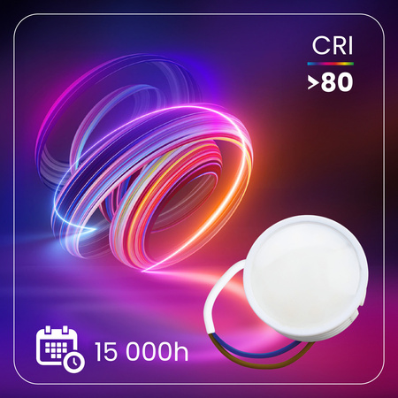 10x LED-Einsatzmodul INSERT Milchig 7W = 60W 120° 670lm 6500K Kalt Dimmbar LUMILED