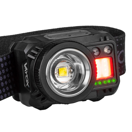 Kopf-Taschenlampe XPG3 + COB Zoom Hybrid-Netzteil VA0098 Vayox