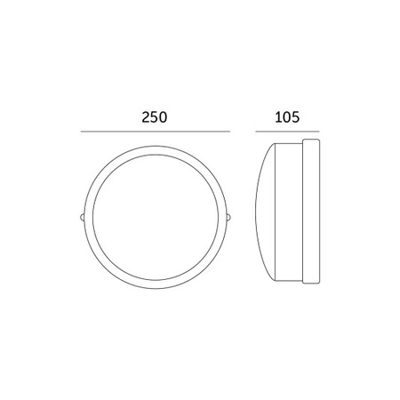 LED-Deckenleuchte Aufbaumontage RUTO 100W IP44 Weiß KOBI