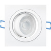 Einbaustrahler GU10, MR16 Einbauspot HALOGEN Quadrat beweglich Weiß CASSIO LUMILED