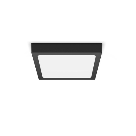 Plafond Panel LED-Oberflächen-Deckenleuchte MAGNEOS 12W 2700K 21cm Schwarz Downlight Square PHILIPS