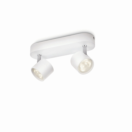 LED STAR Deckenleuchte 2x 4.5W 2700K Dimmbarer Reflektor Leuchte Beweglich Weiß PHILIPS