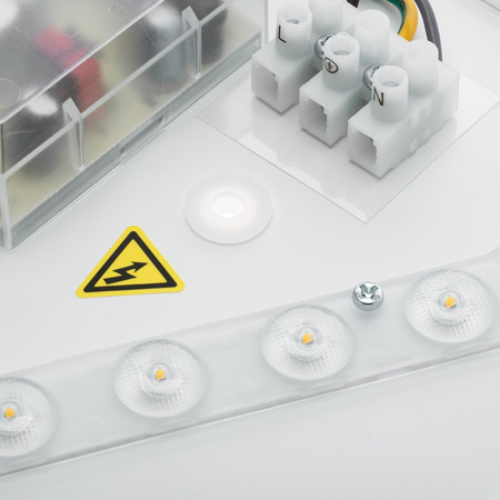 LED-Aufbauleuchte für Badezimmer 12W 4000K IP44 mit SOFI LX-Bewegungsmelder Weiß 28 cm