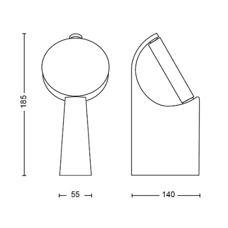 LED-Gartenleuchte für den Außenbereich MIMOZA myGarden 7W 4000K IP44 Anthrazit PHILIPS