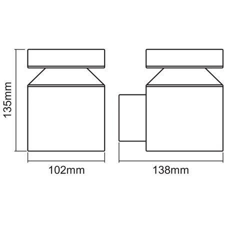 Wandleuchte Fassadenleuchte Außenleuchte 6W 360lm 3000K Endura Style Zylinder LEDVANCE