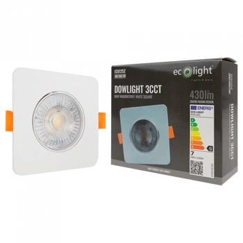 LED-Einbauleuchte 3W / 5W / 7W CCT Weiß Square DOWNLIGHT Ecolight