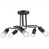Deckenleuchte CHARLIE 5xE27 Schwarz LM-5.120 Lamkur