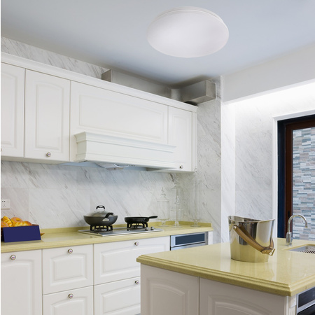 LED Badezimmer Deckenleuchte ORLANDO 24W IP44 4000K Weiß Rund