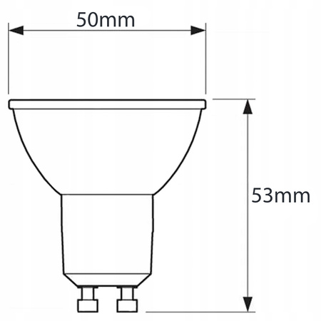 LED Lampen GU10, Glühbirne aus Glas 6W = 50W 580lm 38° 4000K neutral LUMILED