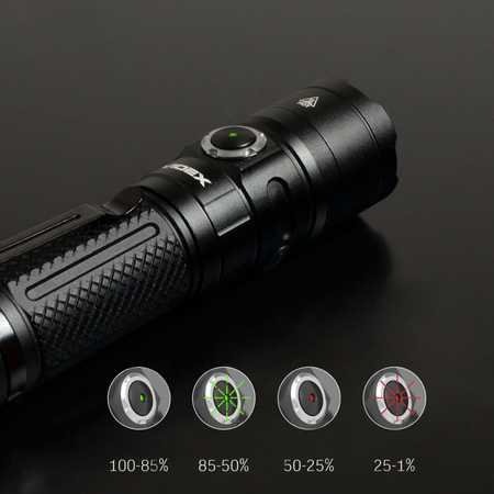 Taktische LED wiederaufladbare wasserdichte Taschenlampe 20W 4000lm 6000K A406 sehr leistungsstarke VIDEX