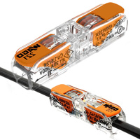 Installationsverbinder Schnellverbinder WAGO 221-2411 für KABEL 2x0,2-4mm