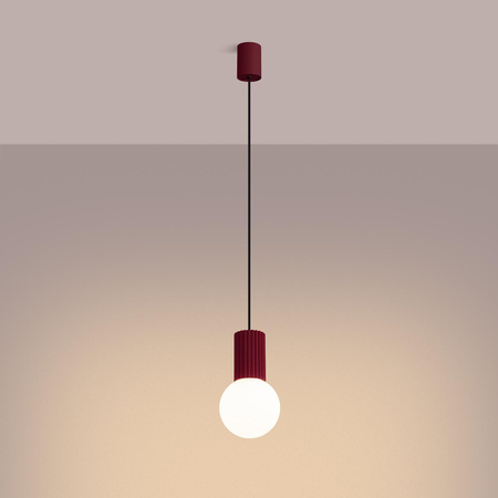 Hängelampe Überhang G9 Rund Kastanienbraun Modern Matt Halo Sollux