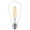 Edison E27 ST64 LED Lampen 4,3 W = 40 W, 470 lm, 2700 K, warmes Filament PHILIPS