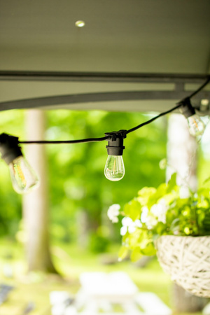 Lichterkette für den Außenbereich Gartengirlande 20 m 20 xE27 LED 1,3 W