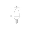LED-Lampe E14 Kerze 5W 420lm 3000K Warm 200° Kobi