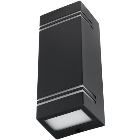 Gartenleuchte NELA Elevation Wandleuchte 2xGU10 IP44 Oben Unten Schwarz