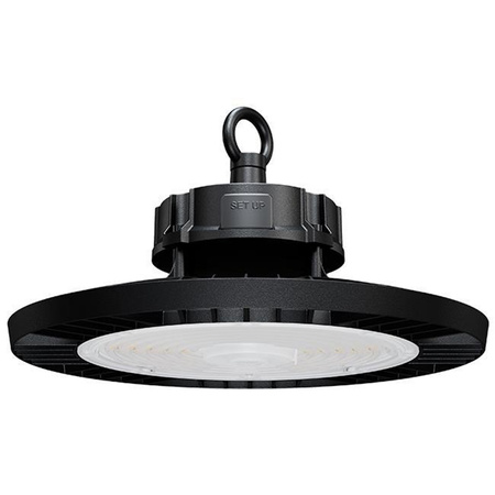 Hohe Bucht 200W 30000lm 4000K Neutral 90° Dimmbar Industrielle LED Lampe Schwarz IP65 Masterled