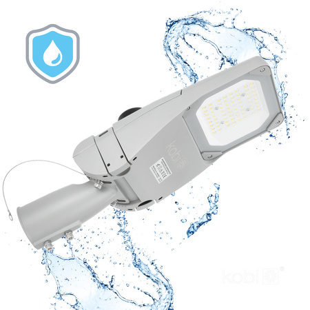 LED Industrie Straßenlampe 35W 5950lm 4000K Neutral IP66 IK09 Grau Master Street Kobi