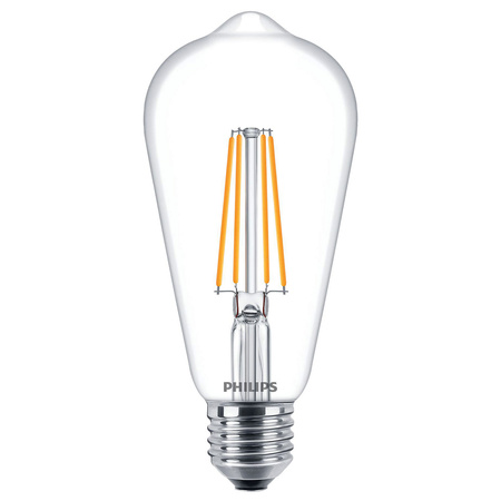 LED Edison E27 ST64 Glühbirne 7W = 60W 806lm 2700K Warm Filament PHILIPS