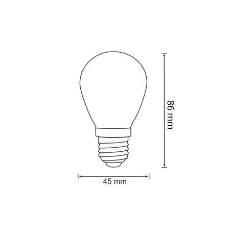 2x S14 FIILAMENT Glühbirne für Partygirlande 36V GOLDLUX (Polux)