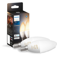 2PAK LED-Lampe Kerze E14 B39 4W CCT PHILIPS HUE Weiß & Ambiente Bluetooth Zigbee