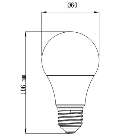 E27 A60 LED Lampen 4,7 W = 40 W 470 lm 4000 K Neutral TOSHIBA