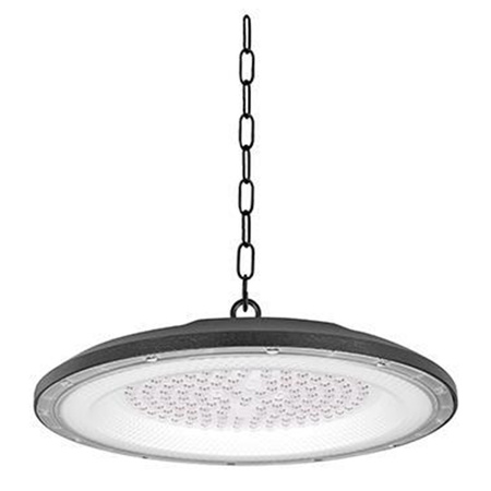 LED High Bay Industrie Pendelleuchte 150W 4500K Neutral 90° Schwarz Weiß IP65 Dsp Masterled