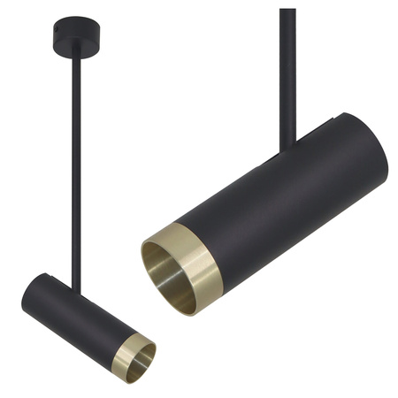 Spotlight Deckenleuchte GU10 Schwarz Gold PORTO Sanico Goldlux