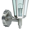 Gartenlampe LED Wandleuchte JUPITER E27 Top Laterne Silber Volteno