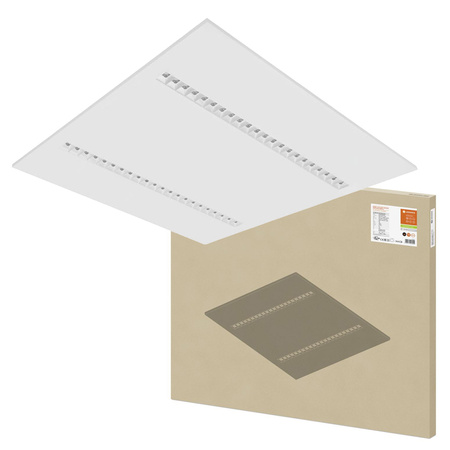 LED-Panel Büroleuchte Deckenleuchte 33W 4000lm 4000K Neutral Dimmbar Bündig montiert Weiß 62x62cm UGR16 IndiviLED® Ledvance