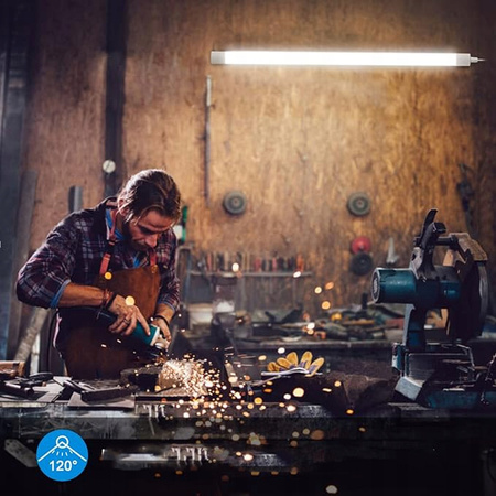 Hermetische LED-Leuchte 18W 60cm kalt 6200K IP65