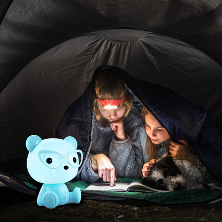 LED Dekorative Lampe 2.5W 59lm Blau Dimmbar Teddybär Sanico Goldlux