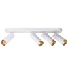 Wand- &amp; Deckenstrahler 4x GU10 Weißgold FADO Sanico Goldlux