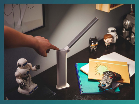 LED AMBER 5W 4000K Dimmbar USB Weiß PHILIPS Schreibtischlampe