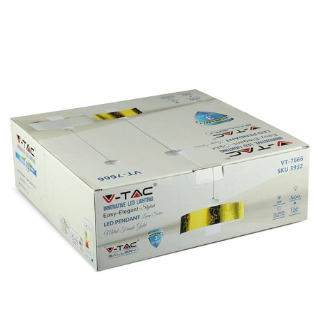 Pendelleuchte 7W 3000K LED Gold PENDELLEUCHTEN VT-7666 V-TAC