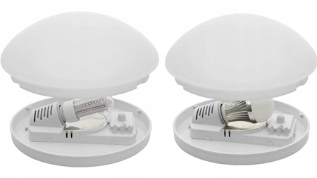 LED Deckenleuchte Pires E27 IP44 28cm Bewegungsmelder Weiß KANLUX