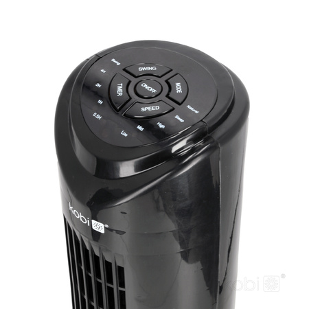 Säulenventilator Röhrenluftumwälzer Stehventilator Schwarz 45W Lisse 2 Windstar Kobi