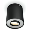 LED Spot Pillar Schwarz 4.2W CCT PHILIPS HUE Bluetooth Zigbee Deckenleuchte