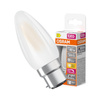LED-Lampe B35 Kerze B22d 3.4W = 40W 470lm 2700K Warm CRI90 300° Glühfaden Dimmbar SUPERSTAR PLUS CLASSIC Osram