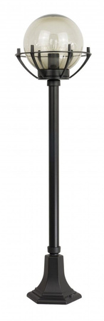 Outdoor-Gartenlampenmast LATERNE E27 Kugeln mit Korb 200 K 5002/2/KPO 102 cm schwarz Su-Ma