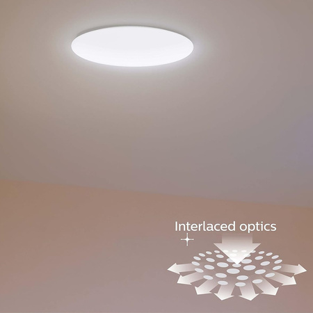 MOIRE LED-Deckenleuchte für Aufbaumontage 6W 4000K 22cm weiß rund PHILIPS