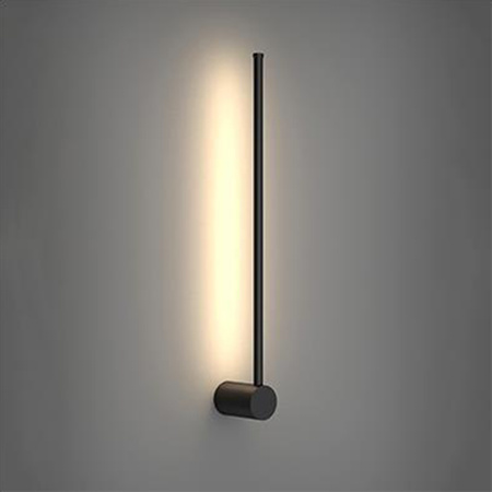 LED Wandleuchte CATRINA Wandleuchte SCHWARZ Metall 9W 60cm moderner Stil