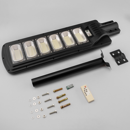 LED Solar Straßenlaterne 2000W 6500K Laterne mit Halterung und Fernbedienung